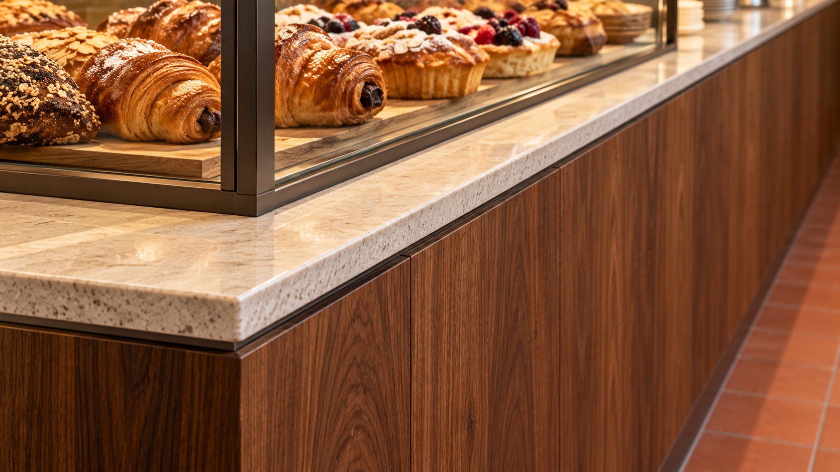 A counter that does the work.